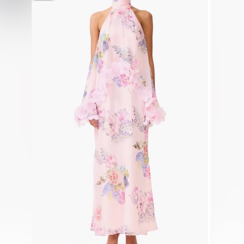 Elliatt Pink Floral Halter Neck Maxi Dress - SOLD OUT everywhere